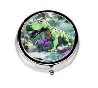 Alien Creatures Pilulier personnalisé unique - Pilulier de voyage 7 jours AM PM avec motif imprimé complet - Mini organisateur de médicaments plaqué fer