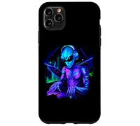 Alien Cyborg DJ Robot enregistre de la Musique Techno Cool Aliens Coque pour iPhone 11 Pro Max