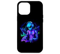 Alien Cyborg DJ Robot enregistre de la Musique Techno Cool Aliens Coque pour iPhone 12 Pro Max