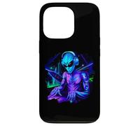 Alien Cyborg DJ Robot enregistre de la Musique Techno Cool Aliens Coque pour iPhone 13 Pro