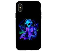 Alien Cyborg DJ Robot enregistre de la Musique Techno Cool Aliens Coque pour iPhone X/XS