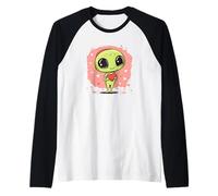 Alien de la Saint-Valentin pour une aventure d'amour sur le thème de l'espace Manche Raglan