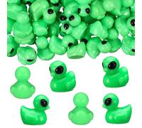 Alien Duck micro paysage DIY, Lumineux Arbre Elfes,30PCS Mini figurines de canard extraterrestre vertes en résine science-fiction pour fêtes, ,pour Les DéCorations de Maison et du Jardin-1.6*1.9CM