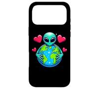Alien Earth Day Hugging Planet Lover pour Enfants, garçons et Filles Coque pour iPhone 17 Pro Max