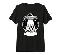 Alien Enlèvement Soucoupe Volante Vache Enlevée Espace OVNI T-Shirt Haut de Gamme