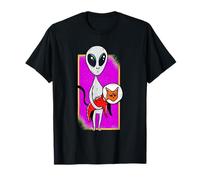 Alien Galactique et Chat de l'espace Extra-atmosphérique OVNI Mystique fusée Chaton T-Shirt