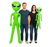 Alien gonflable - Accessoire extraterrestre gonflable pour déguisement, fête spatiale, Halloween ou décoration d'anniversaire - Jouet géant ou mini OVNI pour événements sur le thème de science-fiction