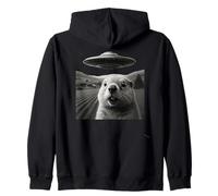 Alien Gopher UFO Abduction Drôle Sci FI Groundhog Day Sweat à Capuche