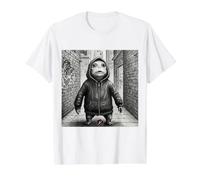 Alien Gros T-Shirt Graphique avec Valeur, Homme, Blanc, M