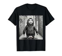 Alien Gros T-Shirt Graphique avec Valeur, Homme, Noir, S