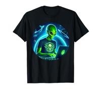 Alien Hacker Ethical Hack Secure Systems vulnérabilités T-Shirt
