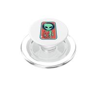 Alien Head Cat Lover Bizarre Extraterrestre OVNI Espace PopSockets PopGrip pour MagSafe