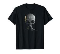 Alien Head UFO Extraterrestrial Space Design T-Shirt Graphique avec Valeur