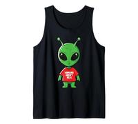 Alien Humans Arent Real Funny UFO Space Humour Hommes Femmes Enfants Débardeur