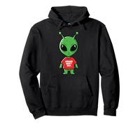 Alien Humans Arent Real Funny UFO Space Humour Hommes Femmes Enfants Sweat à Capuche