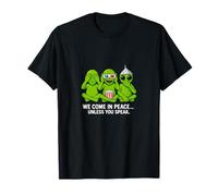 Alien Humor Shirt - We Come in Peace Design (Nous Venons en T-Shirt