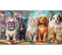 Alien-in-Hat-Fumer Puzzle de 1000 pièces pour Adultes Carton 100% recyclé pour la Famille 38x52cm/1000pcs