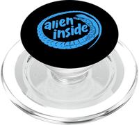 'Alien Inside' Funny Xenomorph Sci-FI Earth Movie Design PopSockets PopGrip pour MagSafe