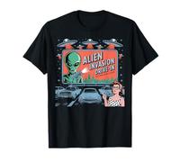 Alien Invasion Drive-in Retro Soirée cinéma de Science-Fiction T-Shirt
