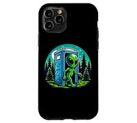 Alien Leaving Porta Pot en Bois drôle Coque pour iPhone 11 Pro