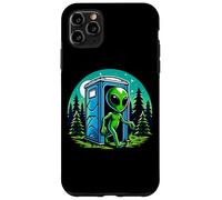 Alien Leaving Porta Pot en Bois drôle Coque pour iPhone 11 Pro Max