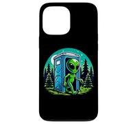 Alien Leaving Porta Pot en Bois drôle Coque pour iPhone 13 Pro Max