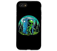 Alien Leaving Porta Pot en Bois drôle Coque pour iPhone SE (2020) / 7/8