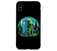 Alien Leaving Porta Pot en Bois drôle Coque pour iPhone XS Max