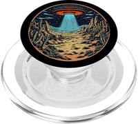 Alien Lover Soucoupe Volante OVNI Cactus Extraterrestre PopSockets PopGrip pour MagSafe