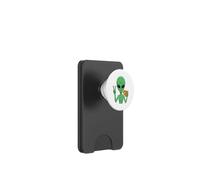 Alien Mangeant Une Pizza Signe de Paix Vert Extraterrestre Extraterrestre PopSockets PopWallet pour MagSafe