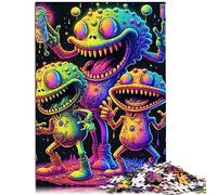 Alien Monster 1000 pièces Puzzles pour Adultes Puzzle éducatif en Carton recycléFamilyGame 10,27x14,96 Pouces