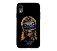 Alien Mullet Extraterrestrial Party Rocker Sci-FI Humour Coque pour iPhone XR