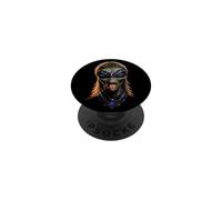Alien Mullet Extraterrestrial Party Rocker Sci-FI Humour PopSockets PopGrip Adhésif