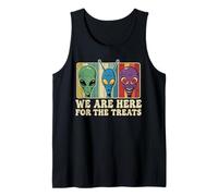 Alien Nous Sommes Ici pour Les friandises rétro Halloween Débardeur