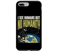 Alien OVNI Space No Humanity Extraterrestre Coque pour iPhone 7 Plus/8 Plus