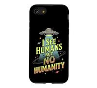 Alien OVNI Space No Humanity Extraterrestre Coque pour iPhone SE (2020) / 7/8