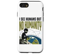 Alien OVNI Space No Humanity Extraterrestre Coque pour iPhone SE (2020) / 7/8