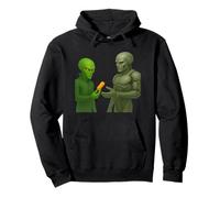 Alien Paying Robot Orange Capsule Pilule Crypto Cadeau Sweat à Capuche
