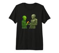Alien Paying Robot Orange Capsule Pilule Crypto Cadeau T-Shirt Haut de Gamme