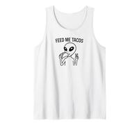 Alien Peace Love Tacos Tee - Funny UFO Food Lover Tees Débardeur