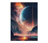 Alien Planet Landscape -9 Puzzles pour Adultes Jeux Relaxants Défi Difficile Cadeaux De Noël Et d'anniversaire 38x26cm/1000pcs