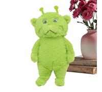 Alien Plush Toy, Cute Stuffed Figure, Cartoon Plush Doll, Soft Fabric Decorative Pillow Design, for Fans Friends Kids Teens Bedroom Home Travel Car Interior Sofa Couch, 11.81x3.94x6.69 inches