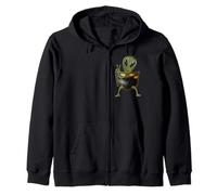Alien Pocket HUmour OVNI Extraterrestre Geek Science Fiction Sweat à Capuche