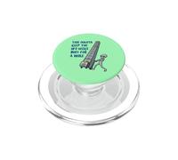 Alien poussant Les fichiers OVNI Top-Secret Funny Sci FI Graphic PopSockets PopGrip pour MagSafe