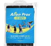 Alien Pros Grip De Raquette de Tennis (12 Grips) - Pré-découpé et Léger - Surgrip pour Raquette de Tennis - Recouvrez Votre Raquette pour de Meilleures Performances (12 Grips)