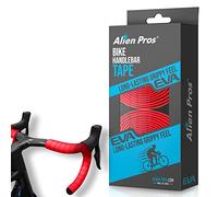 Alien Pros Ruban de Guidon de Vélo Matière EVA (Lot de 2) - Améliorez la Prise en Main de Votre Vélo Grâce à ce Ruban de Guidon de Vélo (Rouge)