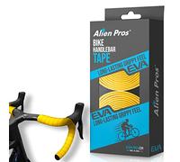 Alien Pros Ruban de Guidon de Vélo Matière EVA (Lot de 2) - Améliorez la Prise en Main de Votre Vélo Grâce à ce Ruban de Guidon de Vélo (Jaune)