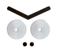 Alien Pros Ruban de Guidon de Vélo Matière EVA (Lot de 2) - Améliorez la Prise en Main de Votre Vélo Grâce à ce Ruban de Guidon de Vélo (Blanc)