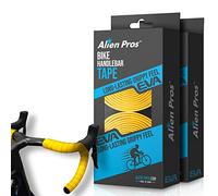 Alien Pros Ruban de Guidon de Vélo Matière EVA (Lot de 4) Jaune - Améliorez la Prise en Main de Votre Vélo Grâce à ce Ruban de Guidon de Vélo - Recouvrez Votre Vélo pour Une Conduite Confortable