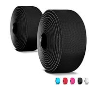 Alien Pros Ruban de Guidon de Vélo Matière PU (Lot de 2) - Améliorez la Prise en Main de Votre Vélo Grâce à ce Ruban de Guidon de Vélo (Noir)